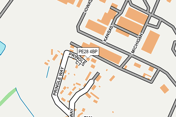 PE28 4BP map - OS OpenMap – Local (Ordnance Survey)