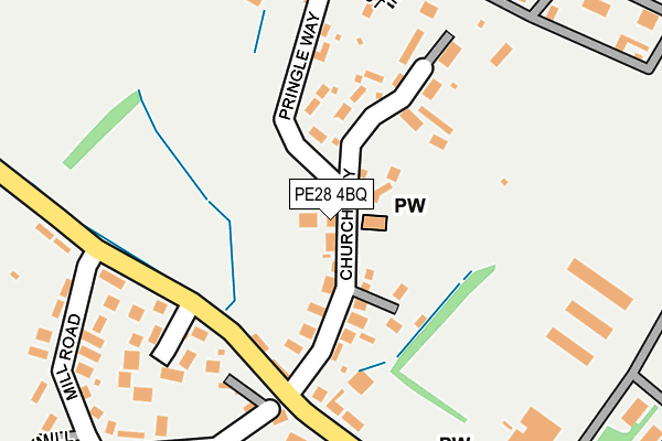 PE28 4BQ map - OS OpenMap – Local (Ordnance Survey)