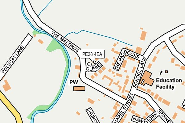 PE28 4EA map - OS OpenMap – Local (Ordnance Survey)