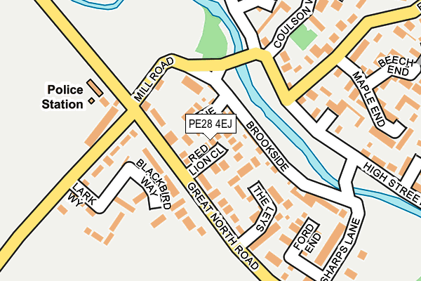 PE28 4EJ map - OS OpenMap – Local (Ordnance Survey)