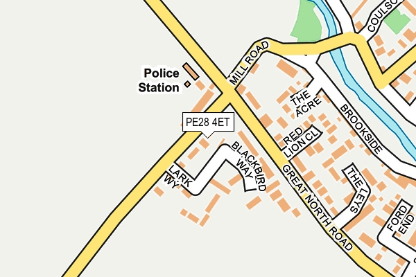 PE28 4ET map - OS OpenMap – Local (Ordnance Survey)