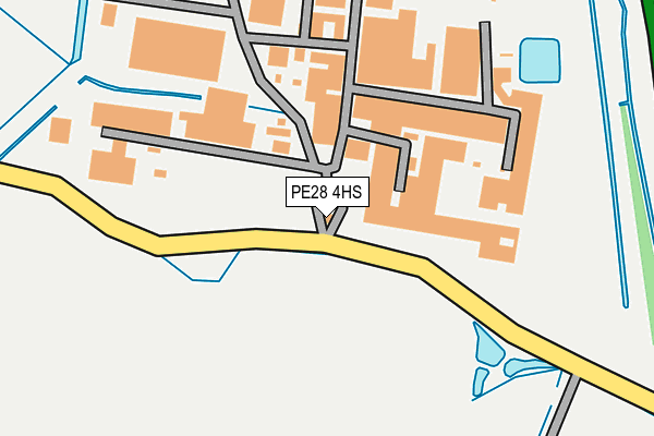 PE28 4HS map - OS OpenMap – Local (Ordnance Survey)