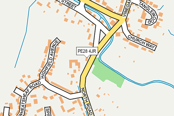PE28 4JR map - OS OpenMap – Local (Ordnance Survey)