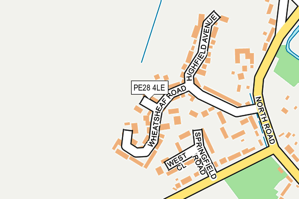 PE28 4LE map - OS OpenMap – Local (Ordnance Survey)