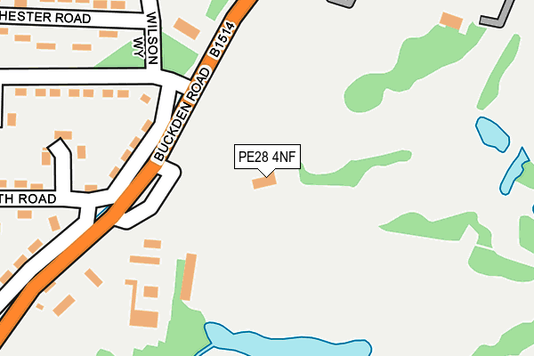 PE28 4NF map - OS OpenMap – Local (Ordnance Survey)