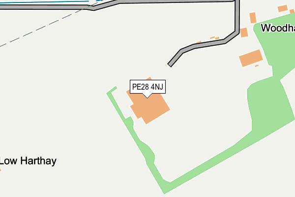 PE28 4NJ map - OS OpenMap – Local (Ordnance Survey)