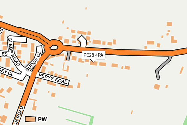 PE28 4PA map - OS OpenMap – Local (Ordnance Survey)