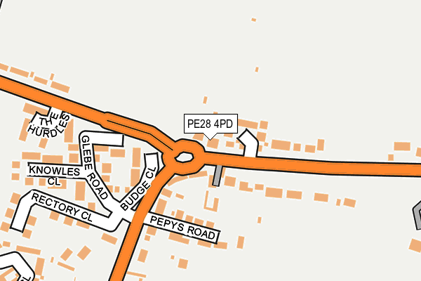 PE28 4PD map - OS OpenMap – Local (Ordnance Survey)