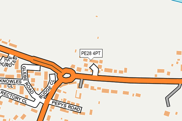 PE28 4PT map - OS OpenMap – Local (Ordnance Survey)