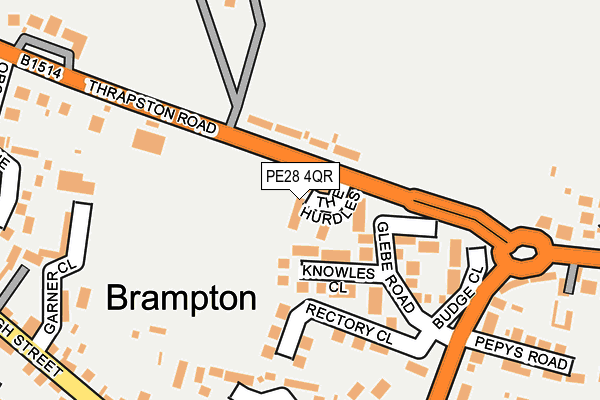 PE28 4QR map - OS OpenMap – Local (Ordnance Survey)