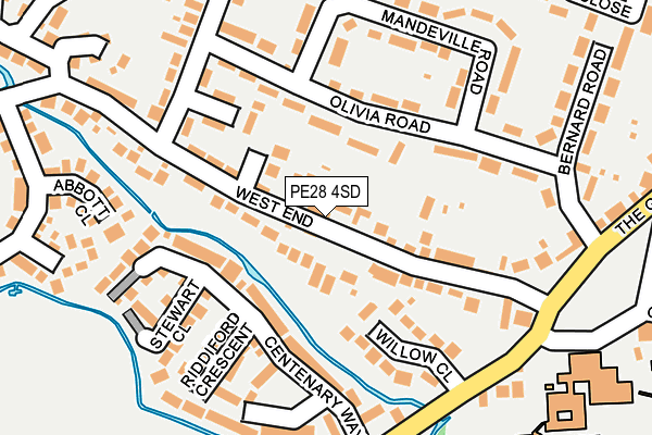 PE28 4SD map - OS OpenMap – Local (Ordnance Survey)