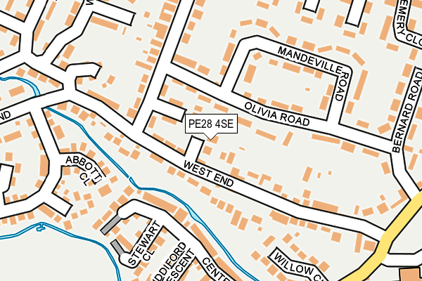 PE28 4SE map - OS OpenMap – Local (Ordnance Survey)