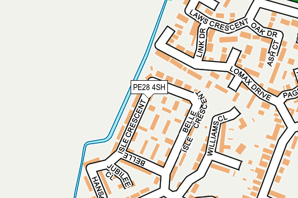 PE28 4SH map - OS OpenMap – Local (Ordnance Survey)