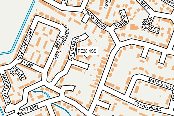 PE28 4SS map - OS OpenMap – Local (Ordnance Survey)