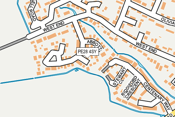 PE28 4SY map - OS OpenMap – Local (Ordnance Survey)