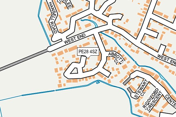 PE28 4SZ map - OS OpenMap – Local (Ordnance Survey)