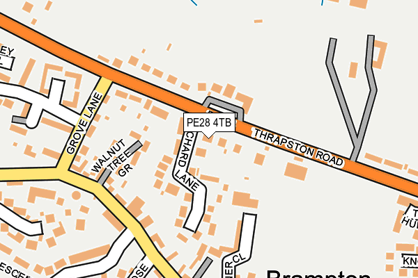 PE28 4TB map - OS OpenMap – Local (Ordnance Survey)