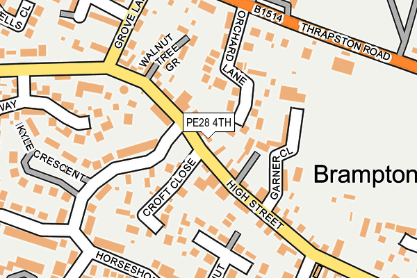 Map of VILLAGER HOMES LIMITED at local scale