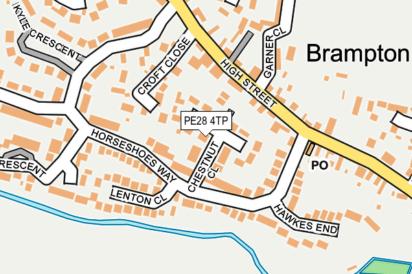 PE28 4TP map - OS OpenMap – Local (Ordnance Survey)