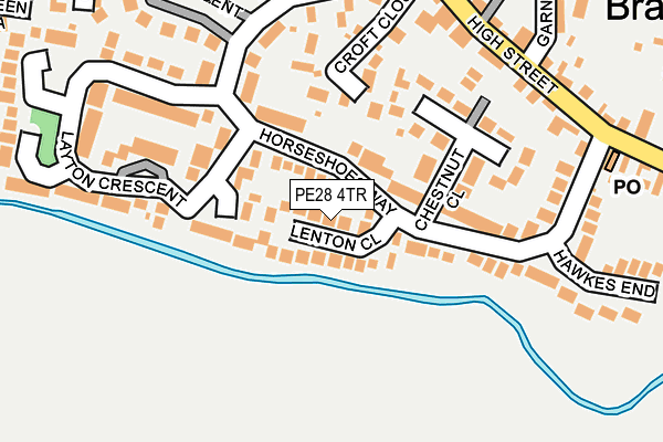PE28 4TR map - OS OpenMap – Local (Ordnance Survey)
