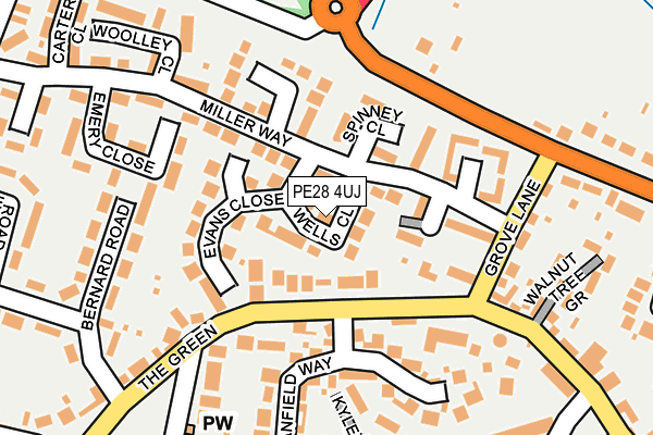 PE28 4UJ map - OS OpenMap – Local (Ordnance Survey)