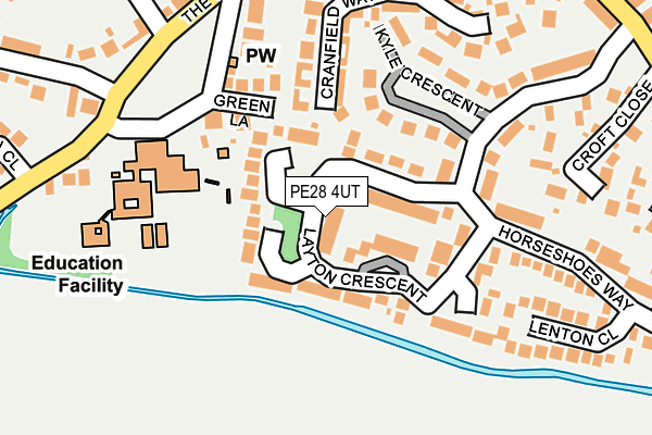 PE28 4UT map - OS OpenMap – Local (Ordnance Survey)