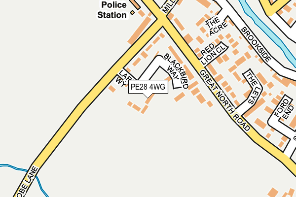 PE28 4WG map - OS OpenMap – Local (Ordnance Survey)