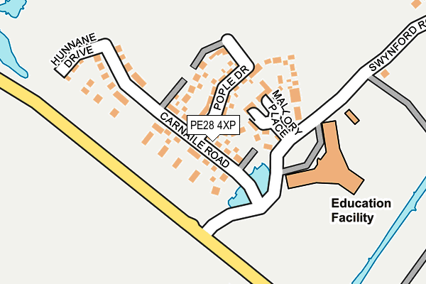 PE28 4XP map - OS OpenMap – Local (Ordnance Survey)