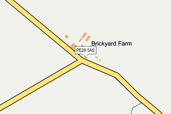 PE28 5AS map - OS OpenMap – Local (Ordnance Survey)