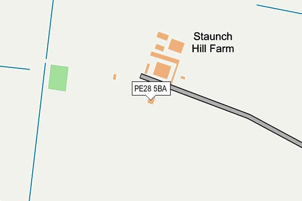 PE28 5BA map - OS OpenMap – Local (Ordnance Survey)