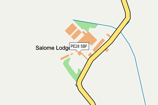 PE28 5BF map - OS OpenMap – Local (Ordnance Survey)