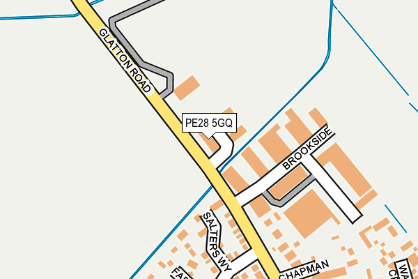 PE28 5GQ map - OS OpenMap – Local (Ordnance Survey)