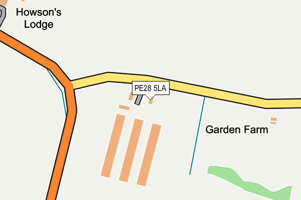 PE28 5LA map - OS OpenMap – Local (Ordnance Survey)