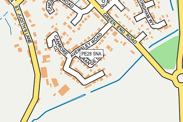 PE28 5NA map - OS OpenMap – Local (Ordnance Survey)