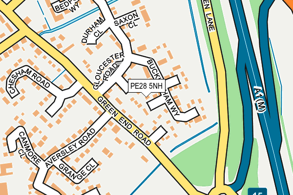 PE28 5NH map - OS OpenMap – Local (Ordnance Survey)