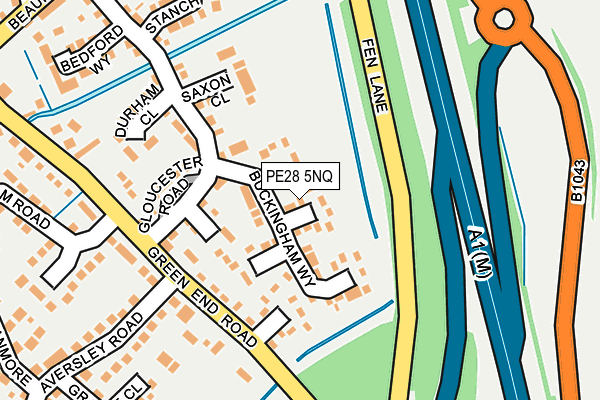 PE28 5NQ map - OS OpenMap – Local (Ordnance Survey)