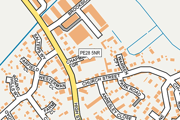PE28 5NR map - OS OpenMap – Local (Ordnance Survey)