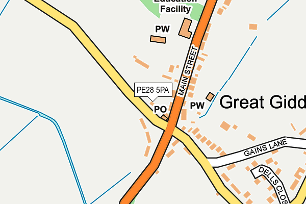 PE28 5PA map - OS OpenMap – Local (Ordnance Survey)