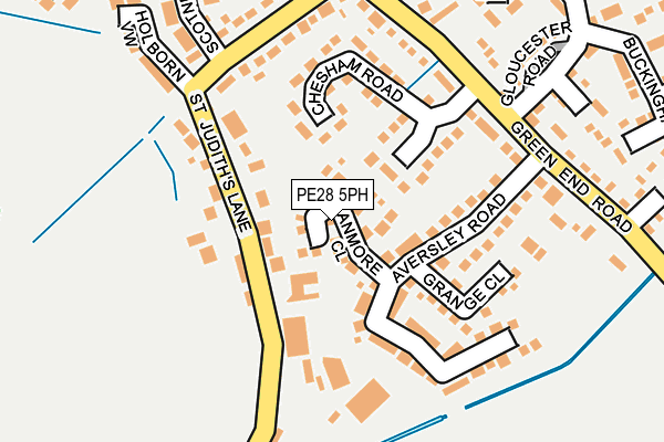 PE28 5PH map - OS OpenMap – Local (Ordnance Survey)