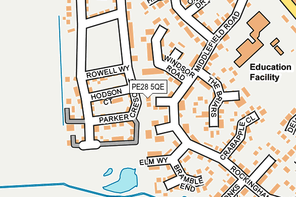 PE28 5QE map - OS OpenMap – Local (Ordnance Survey)