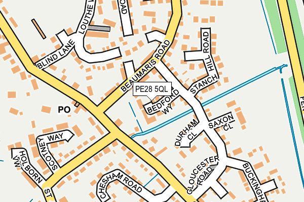 PE28 5QL map - OS OpenMap – Local (Ordnance Survey)