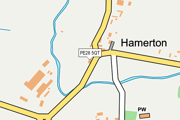 PE28 5QT map - OS OpenMap – Local (Ordnance Survey)
