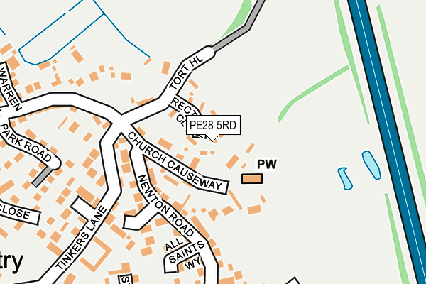PE28 5RD map - OS OpenMap – Local (Ordnance Survey)