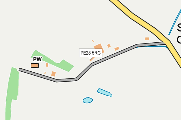 PE28 5RG map - OS OpenMap – Local (Ordnance Survey)
