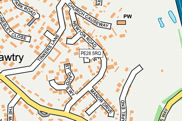 PE28 5RQ map - OS OpenMap – Local (Ordnance Survey)