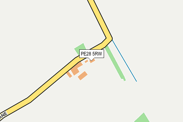 PE28 5RW map - OS OpenMap – Local (Ordnance Survey)