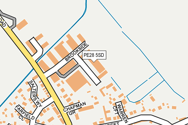 PE28 5SD map - OS OpenMap – Local (Ordnance Survey)