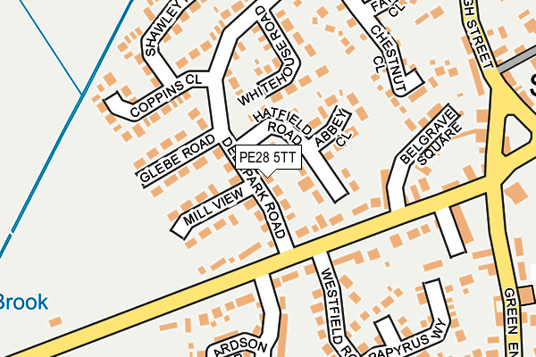 PE28 5TT map - OS OpenMap – Local (Ordnance Survey)
