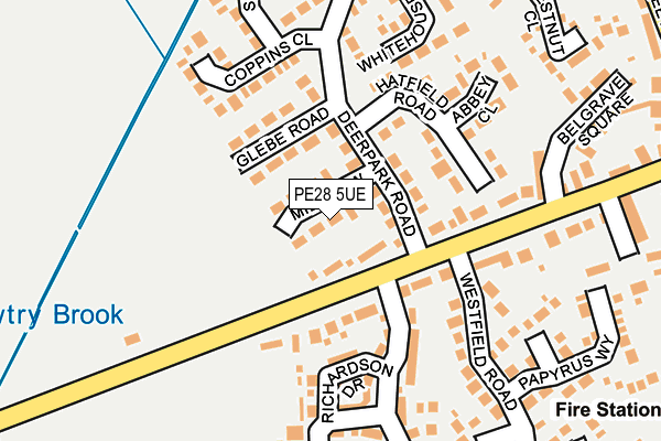 PE28 5UE map - OS OpenMap – Local (Ordnance Survey)