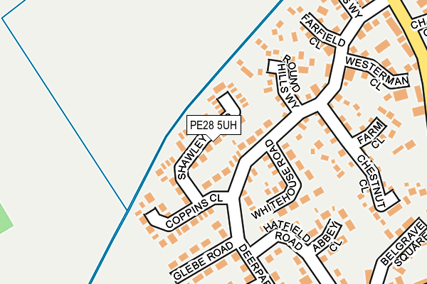 PE28 5UH map - OS OpenMap – Local (Ordnance Survey)